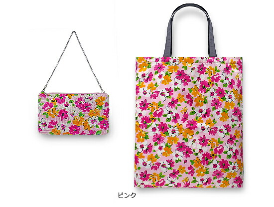 楽天市場】チリア 田川啓二 花柄ビーズ刺繍ポーチ エコバッグ付 : 田川