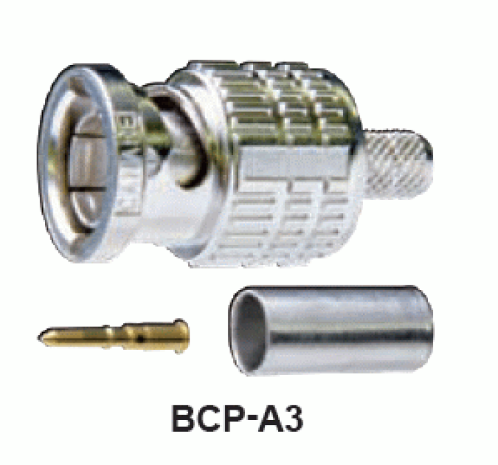 楽天市場】カナレ CANARE 75オームBNC型プラグ（圧着式） BCP-A3 20個