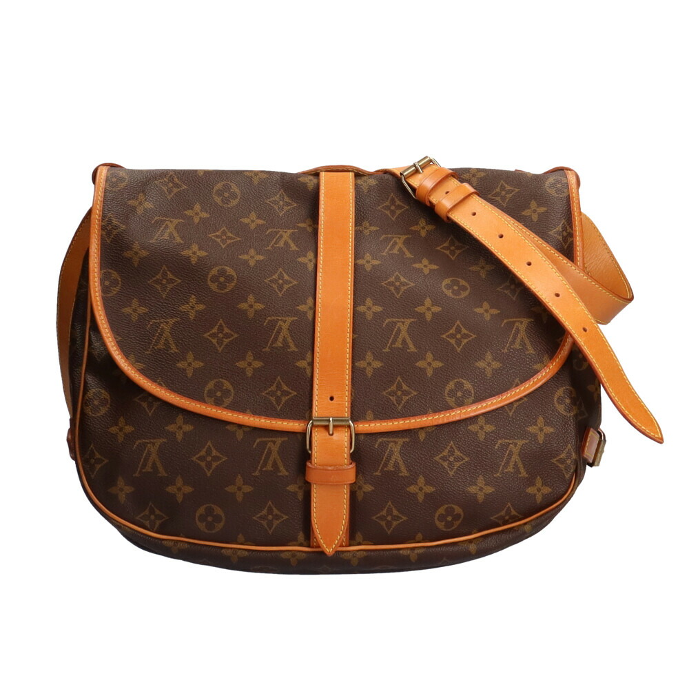 楽天市場】ルイヴィトン ソミュール35 モノグラム ショルダーバッグ