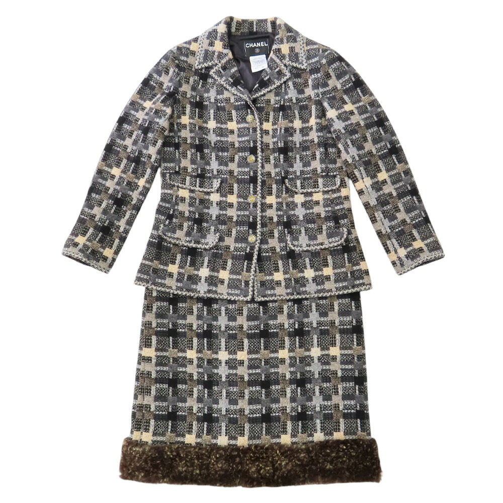 楽天市場】シャネル スーツ シャネル ウール レディース CHANEL 中古