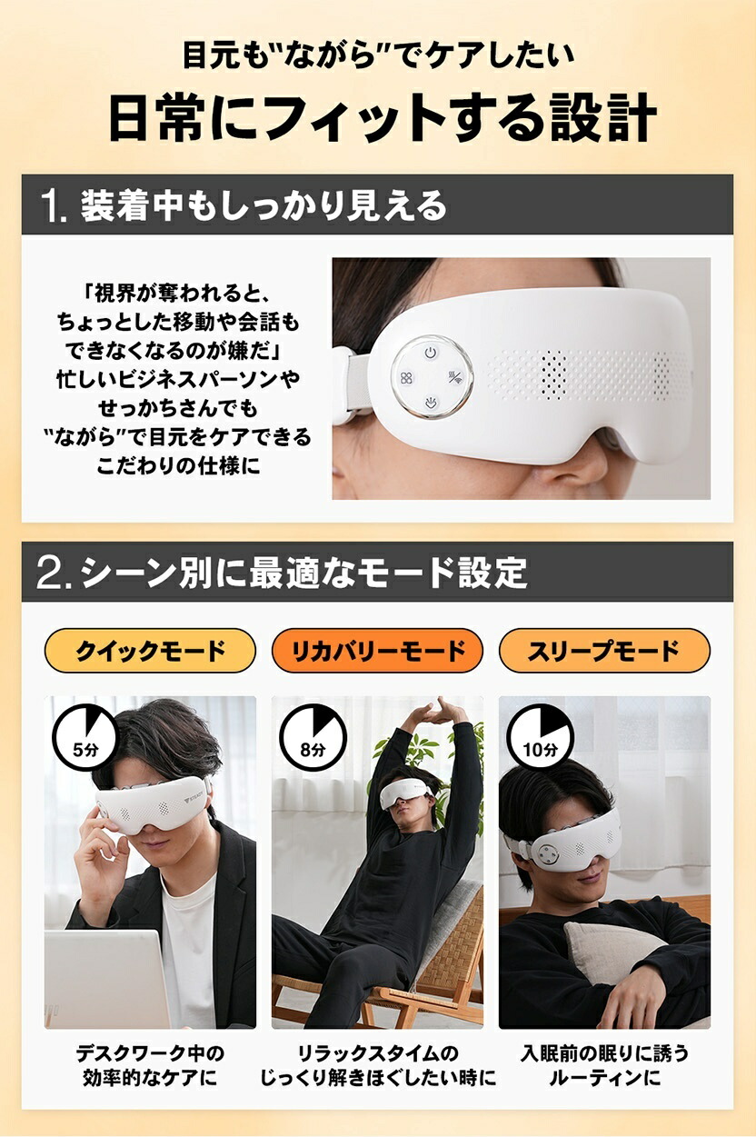 楽天市場】蒸気アイウォーマー 【42°Cの蒸気×タッピング刺激】 アイ