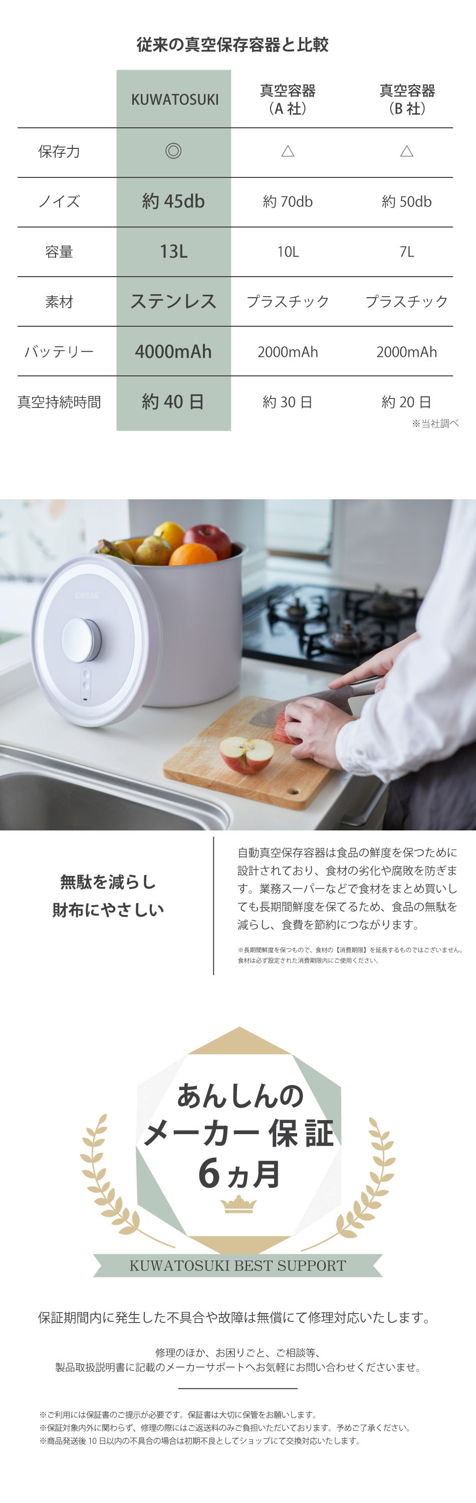 楽天市場】【正規品】全自動真空保存容器 米びつ 10kg ステンレス