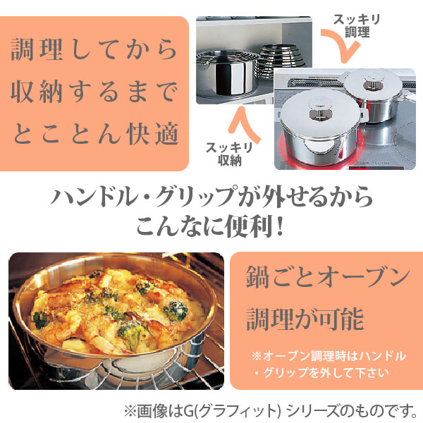 楽天市場】【日本正規品】CRISTEL クリステル Lシリーズ 深鍋18cm 2.0L