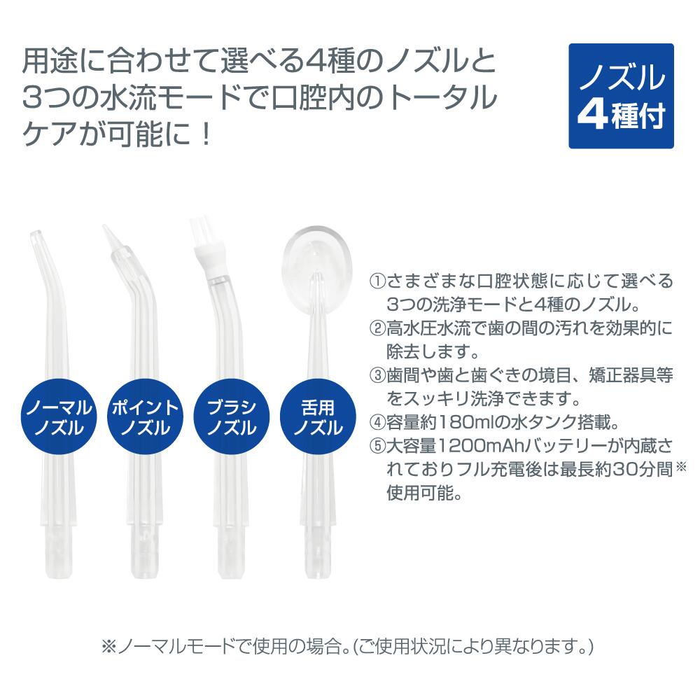 楽天市場】トレードワン（TRADE ONE）carenia USB充電式口腔洗浄機