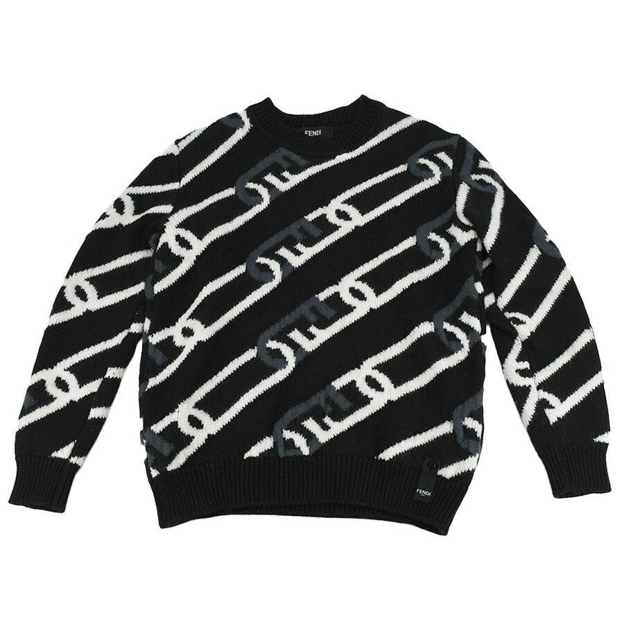 楽天市場】フェンディ FENDI ニット セーター ロゴチェーンモチーフ