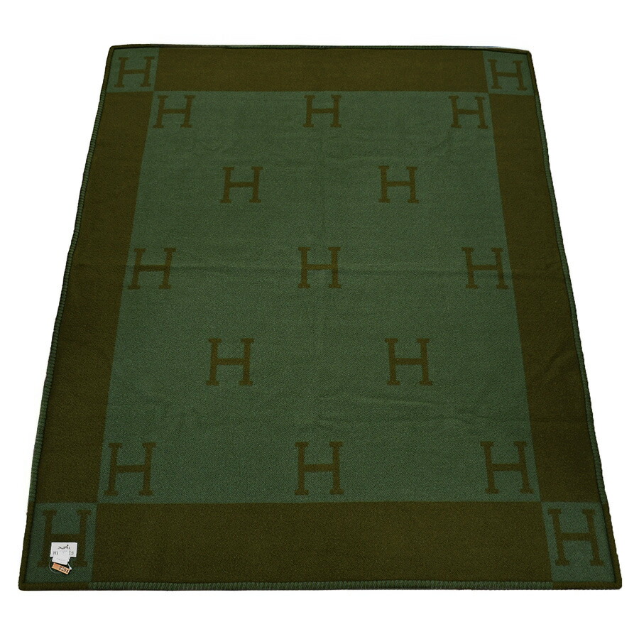 楽天市場】エルメス HERMES ブランケット 大判 Hロゴ ウール カシミヤ