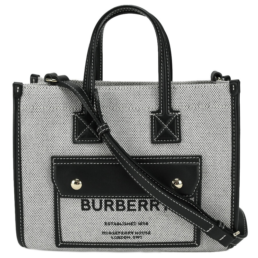 楽天市場】バーバリー BURBERRY ミニ ツートン キャンバス レザー ミ二