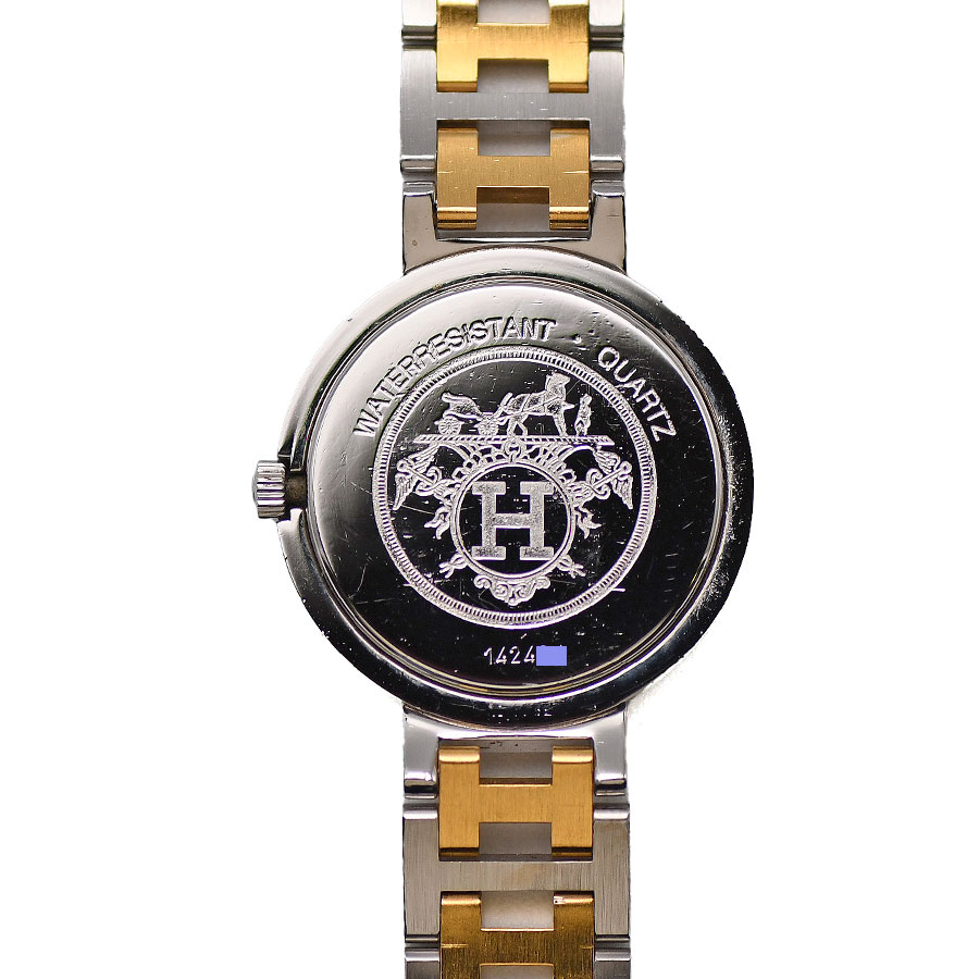 楽天市場】エルメス HERMES クリッパー コンビ 30MM クォーツ SS/GP