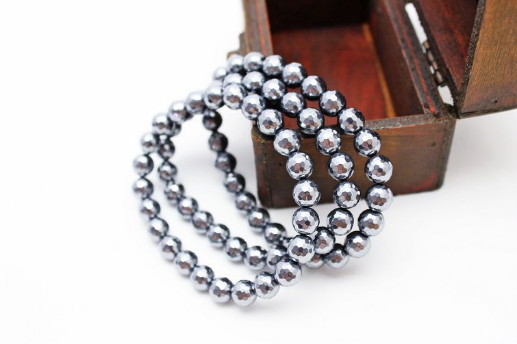 楽天市場】テラヘルツ ブレスレット 128面カット 8mm｜テラヘルツ鉱石