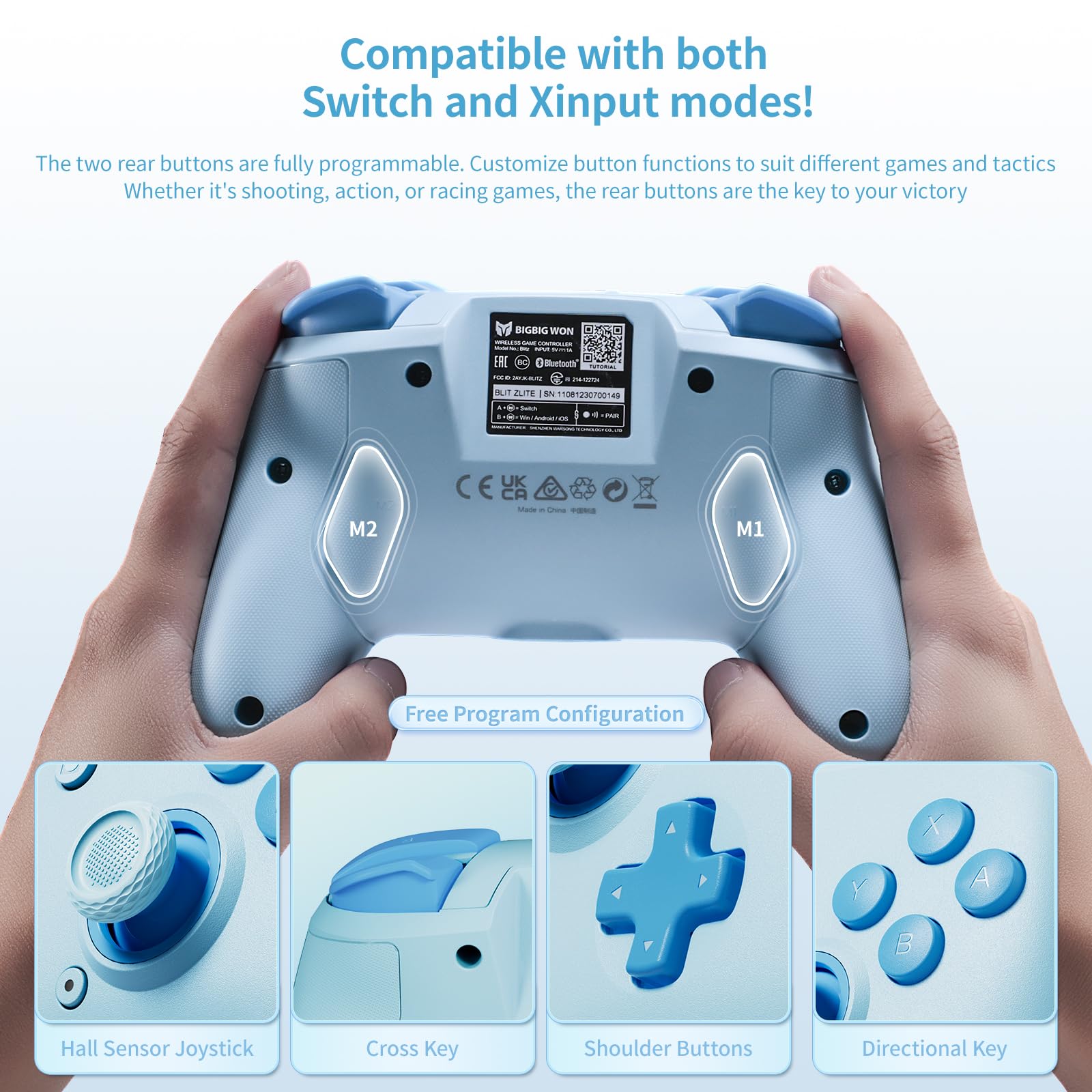 楽天市場】【送料無料】BIGBIG WON Wireless Controllers, メカニカル
