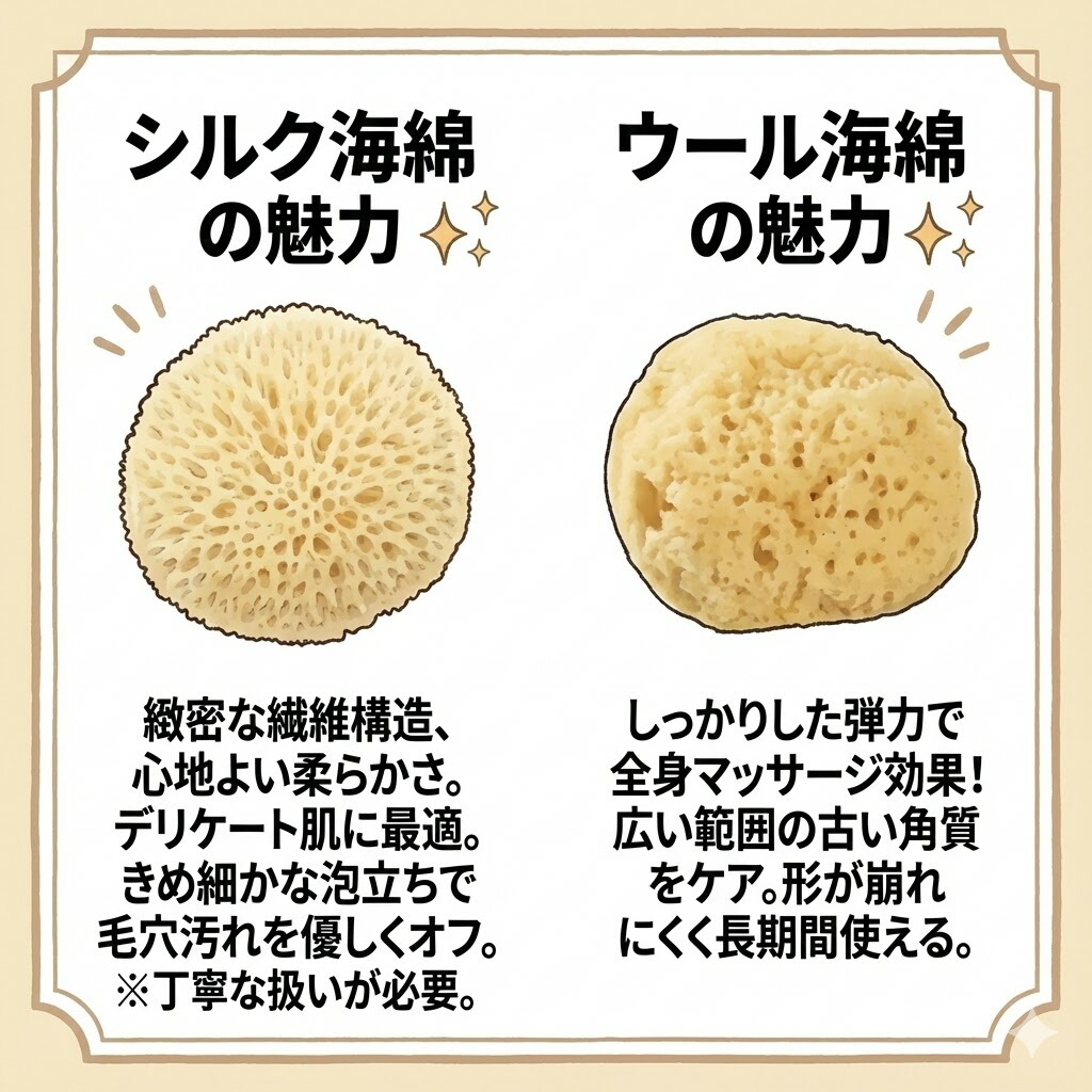 楽天市場】【業務用海綿】天然海綿シルク お試し 5サイズセット【4cm