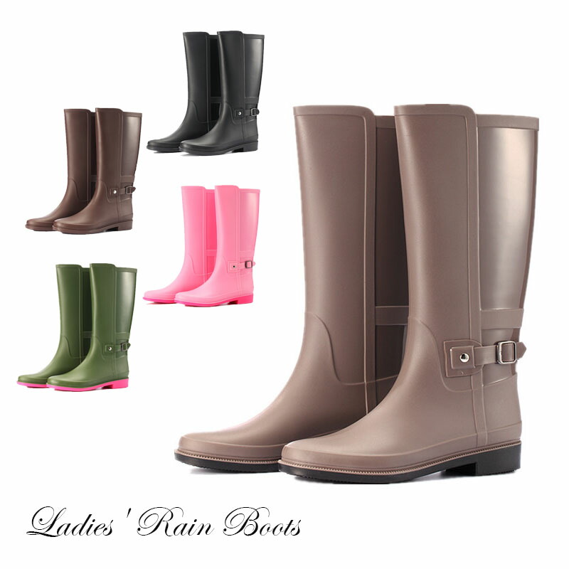 楽天市場】レインシューズ レディース レインブーツ 雨靴 ロング丈