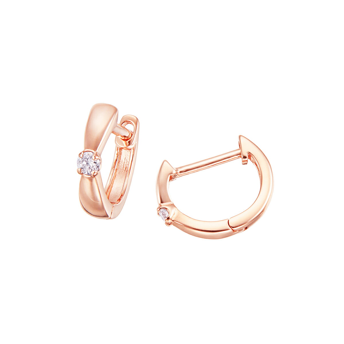 楽天市場】K10ピンクゴールドダイヤモンドピアス : ジュエリーツツミ