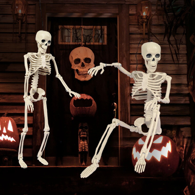 楽天市場】骸骨 ガイコツ スカル ドクロ 40cm ハロウィン 飾り 髑髏