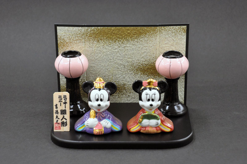 楽天市場】ディズニー(Disney) 雛人形ミッキー＆ミニー陶器製
