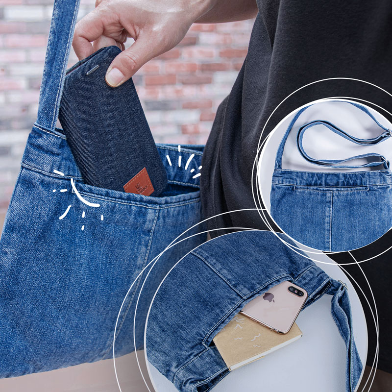 楽天市場】【公式】デニム サコッシュバッグ UK Trident リメイク風