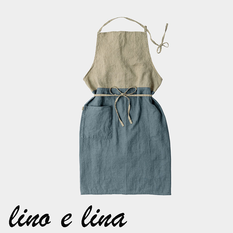 楽天市場】lino e lina リーノエリーナ リネンフルエプロン フル