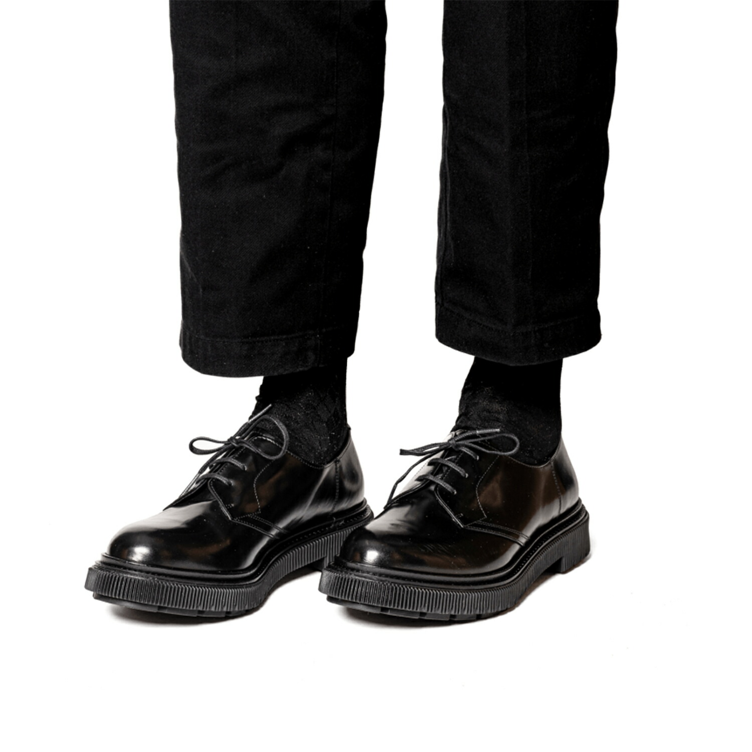 楽天市場】ADIEU | TYPE132 (BLACK) 本革 ダービーシューズ