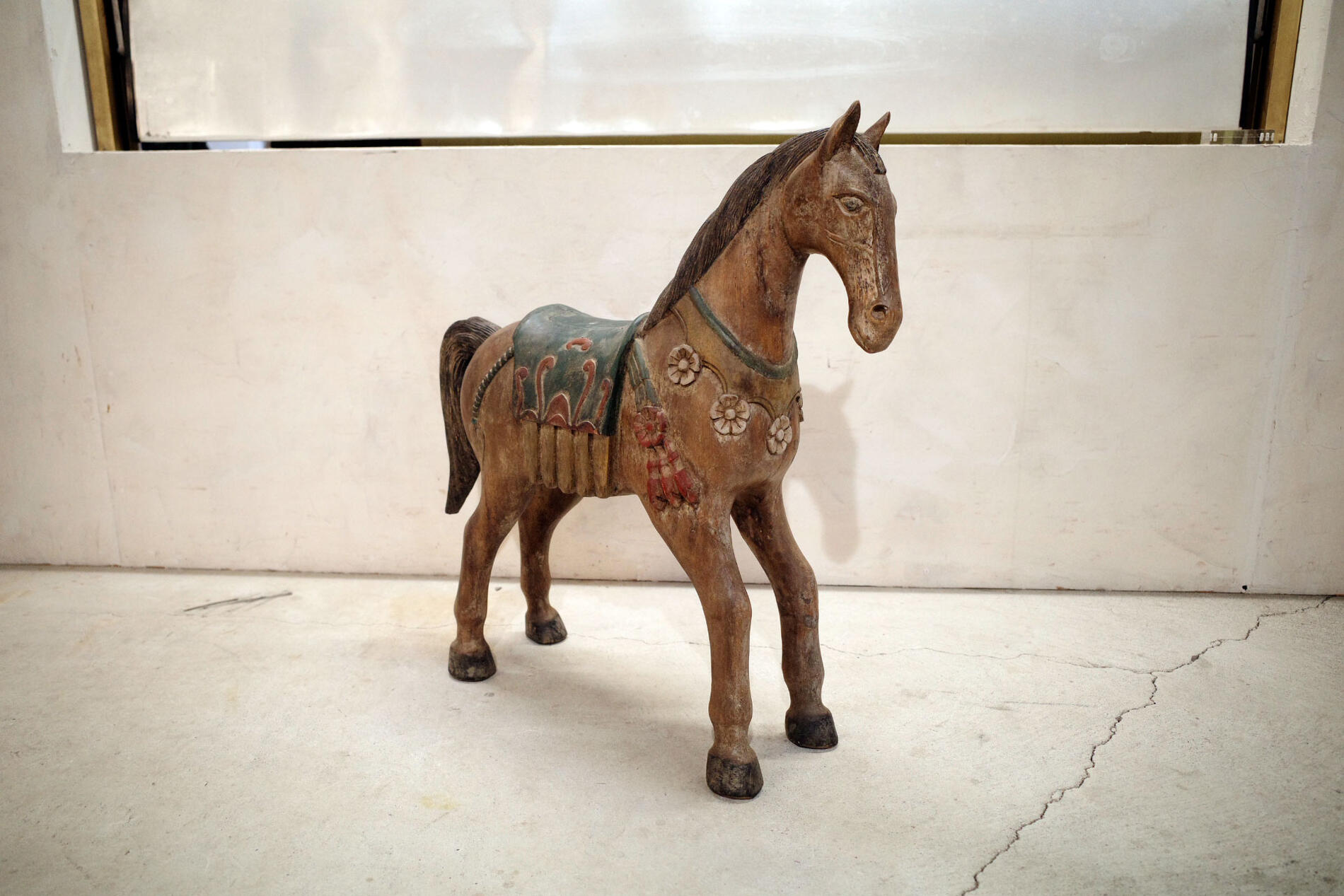 楽天市場】木馬 アンティークの通販