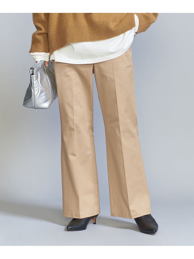 楽天市場】【SALE／80%OFF】コットンチノフレアパンツ -ウォッシャブル