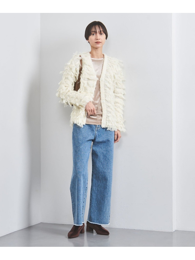 楽天市場】【SALE／60%OFF】ループ フリンジ オーバー ニット