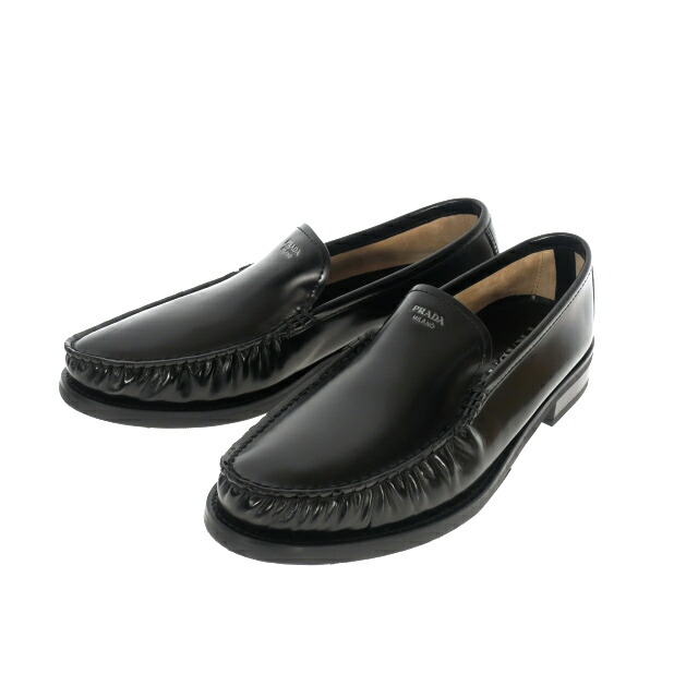 楽天市場】【中古】プラダ PRADA ブラッシュドレザー ローファー 靴 8