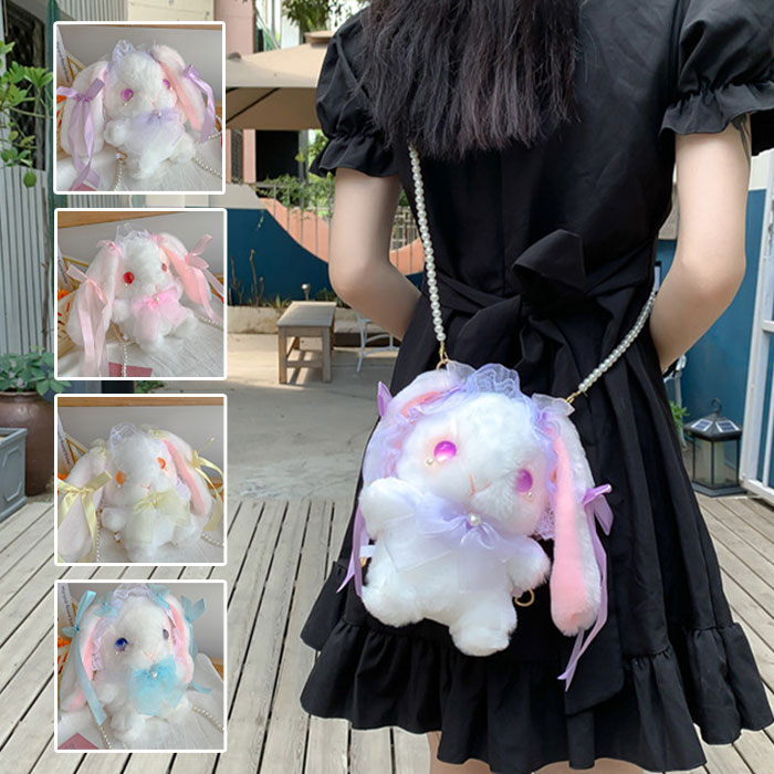 楽天市場】ウサギバッグ ロリータ バッグ ポシェット ウサギ