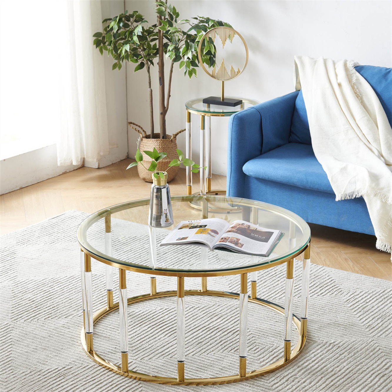 楽天市場】[ゴールド 大] VeroMan ローテーブル テーブル ラウンド