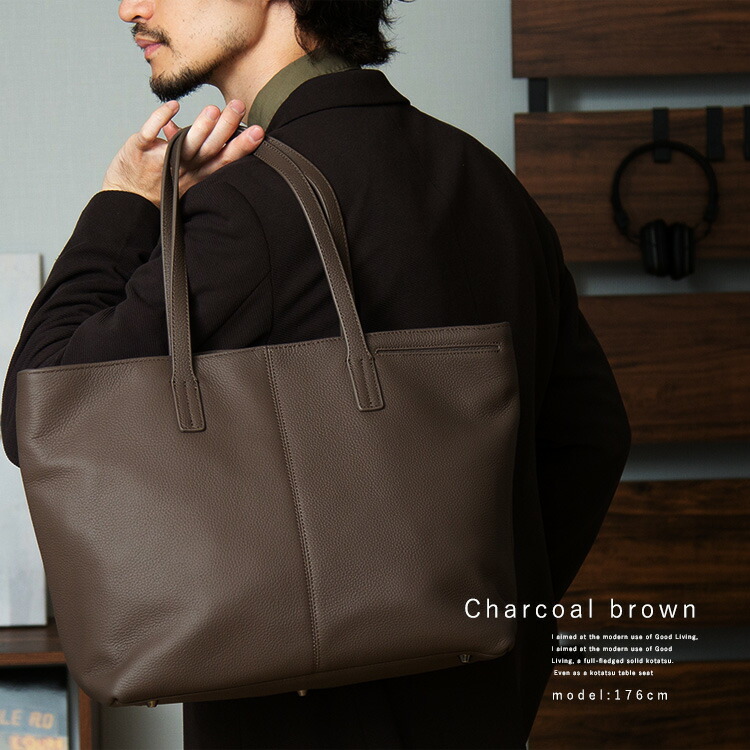 楽天市場】本革 トートバッグ メンズ a4 ファスナー付き 仕事用 通勤