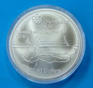 楽天市場】1975年カナダ10ドル 0.925銀貨?エリザベス2世?オリンピック