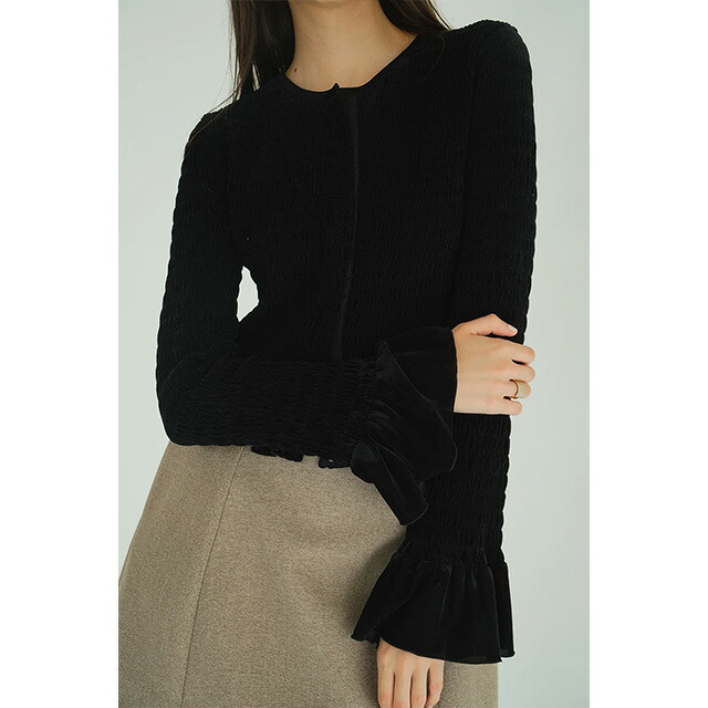 楽天市場】クラネ CLANE シャーリング デザイン ブラウス SHIRRING