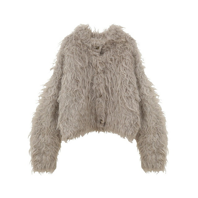 楽天市場】クラネ CLANE シャギー ショート ニット カーディガン