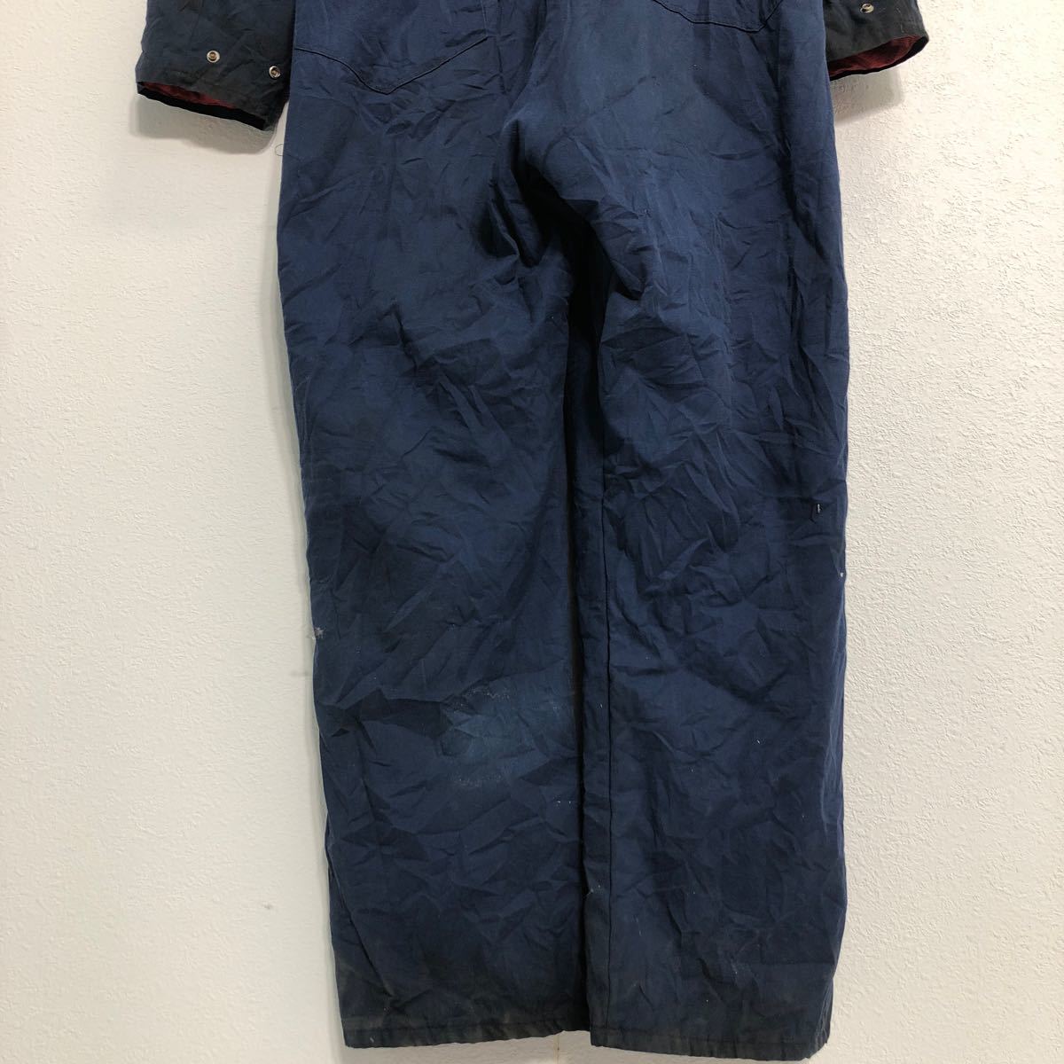 楽天市場】【中古】【古着】 Walls 中綿 長袖つなぎ W46 XL ネイビー