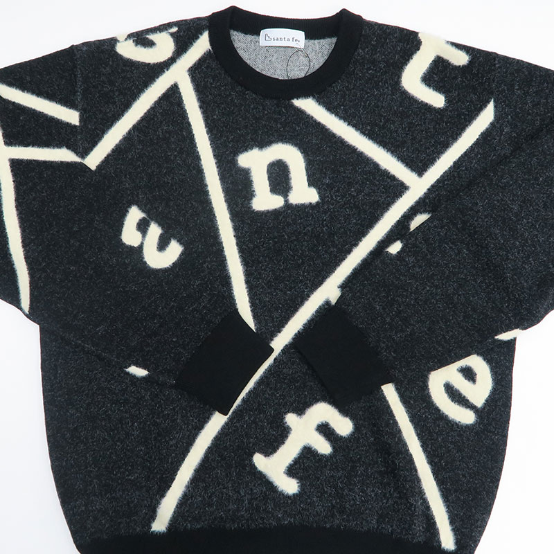 楽天市場】サンタフェ 総柄 ロゴ クルーネック ニット 50 52 サイズ LL