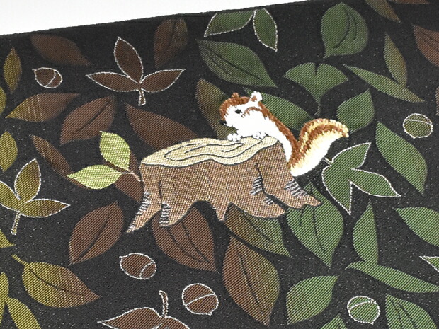 楽天市場】＜森のリス＞西陣織 西陣まいづる謹製 正絹 九寸高級名古屋