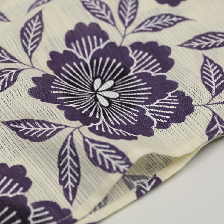 楽天市場】浴衣 セット レトロ 高級綿絽浴衣3点セット「オフホワイト地