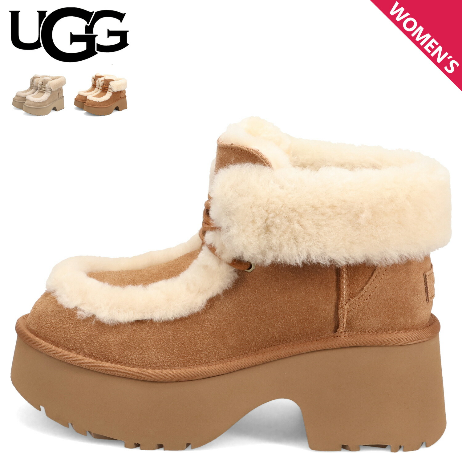 楽天市場】UGG ESMEE LACE UP アグ ブーツ ムートンブーツ エスミー