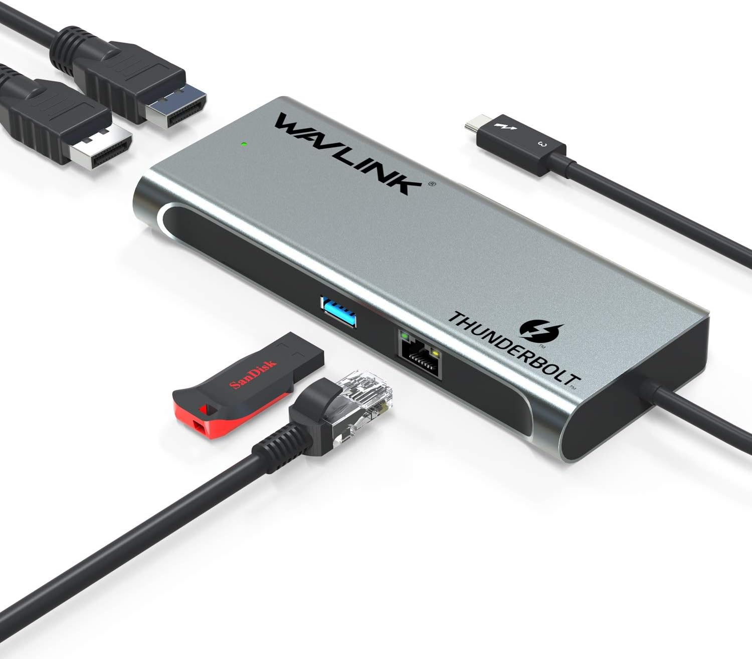 楽天市場】WAVLINK 5-in-1 Thunderbolt 3 ドッキングステーション USB