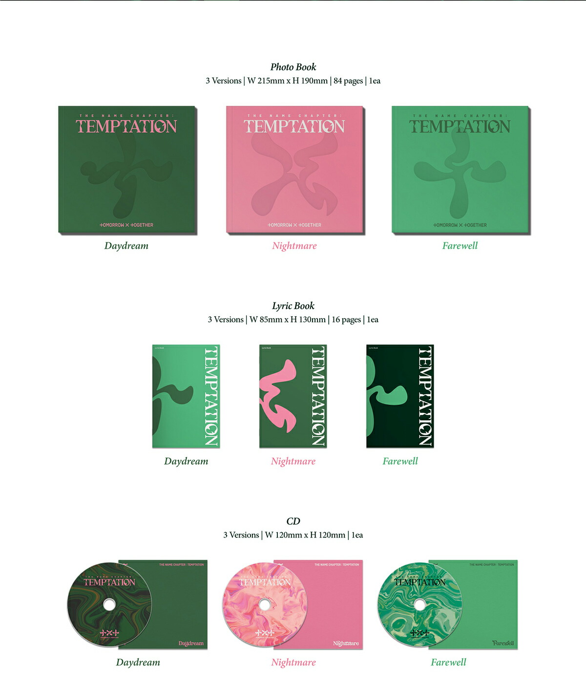 楽天市場】TOMORROW X TOGETHER ( TxT ) The Name Chapter: TEMPTATION