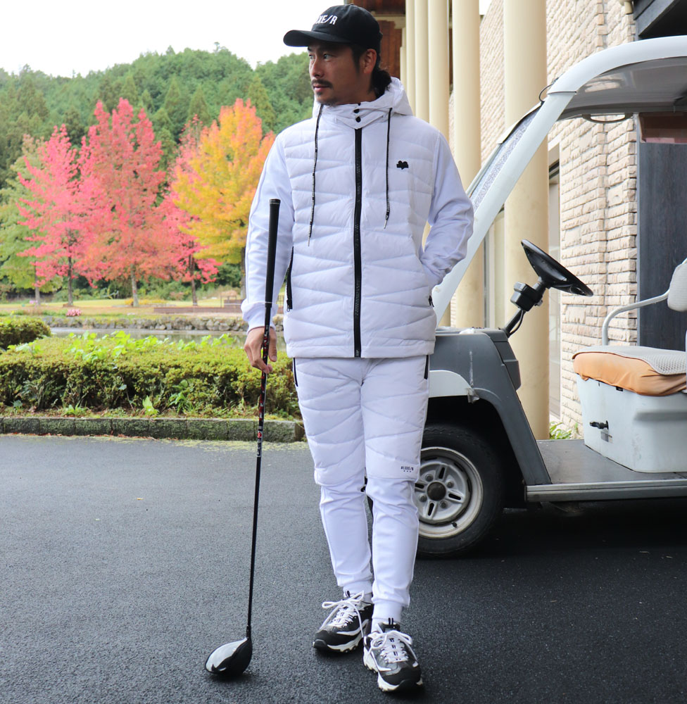 楽天市場】ダウン ジャケット キルティング フード付き ゴルフ メンズ