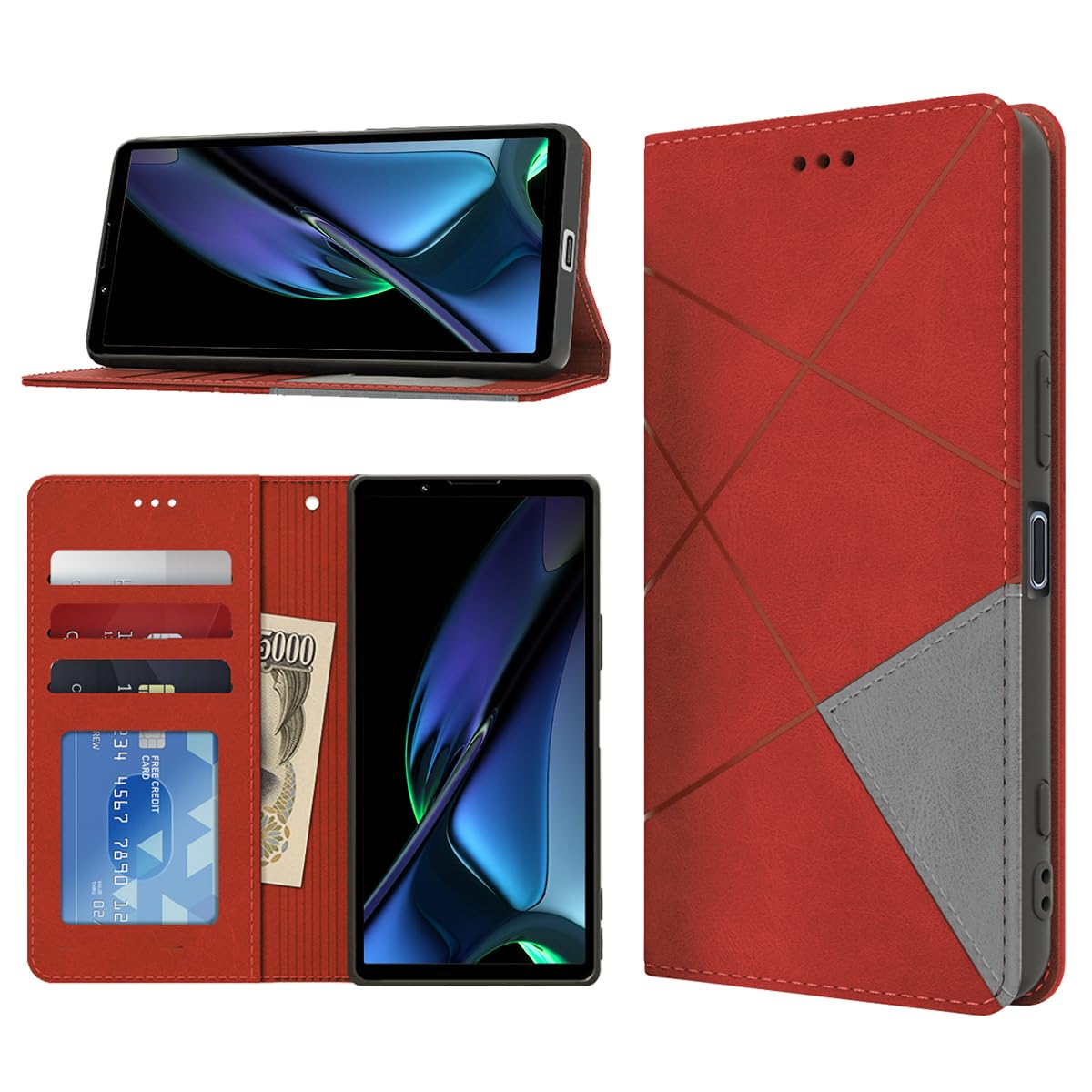 極美品】Xperia 5 64GB SIMフリー 手帳ケース付 電池80%以上