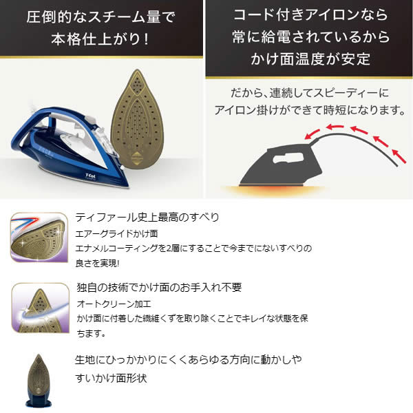 楽天市場】【送料無料】T-fal ティファール ターボプロ アイロン