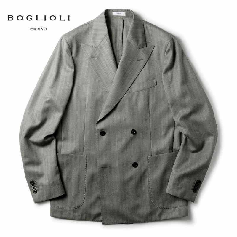 楽天市場】【50%OFF】BOGLIOLI / ボリオリ｜ウールシルクヘリンボーン