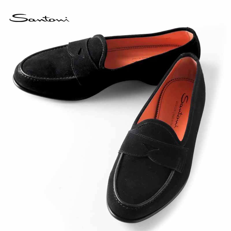 楽天市場】【50%OFF】Santoni / サントーニ｜スエードコインローファー