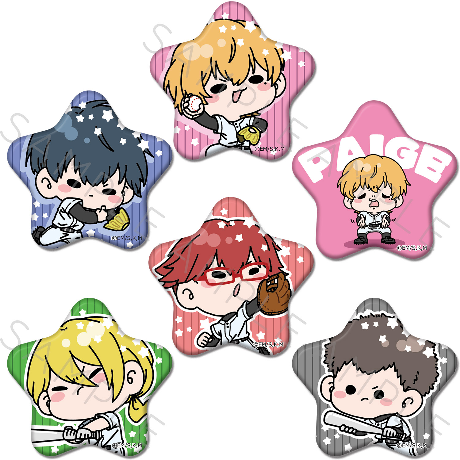 楽天市場】TVアニメ『忘却バッテリー』 星型缶バッジ A(清峰葉流火) B