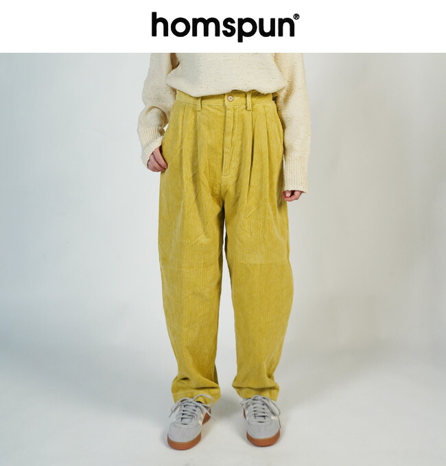 楽天市場】homspun ホームスパン コーデュロイ タックパンツ 3390 : リシュ