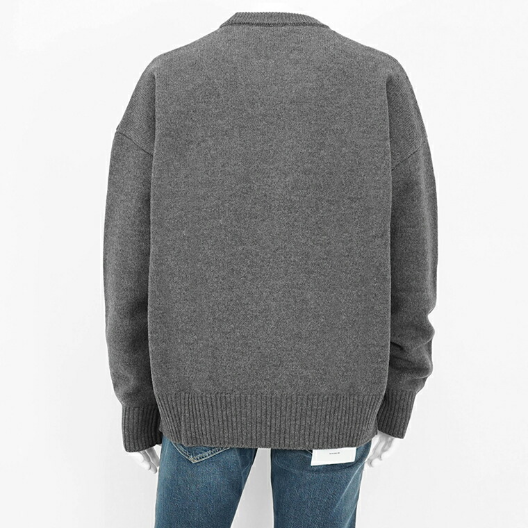 楽天市場】アミ AMI メンズ ニット AMI DE COEUR UKS002 018 GREY RED