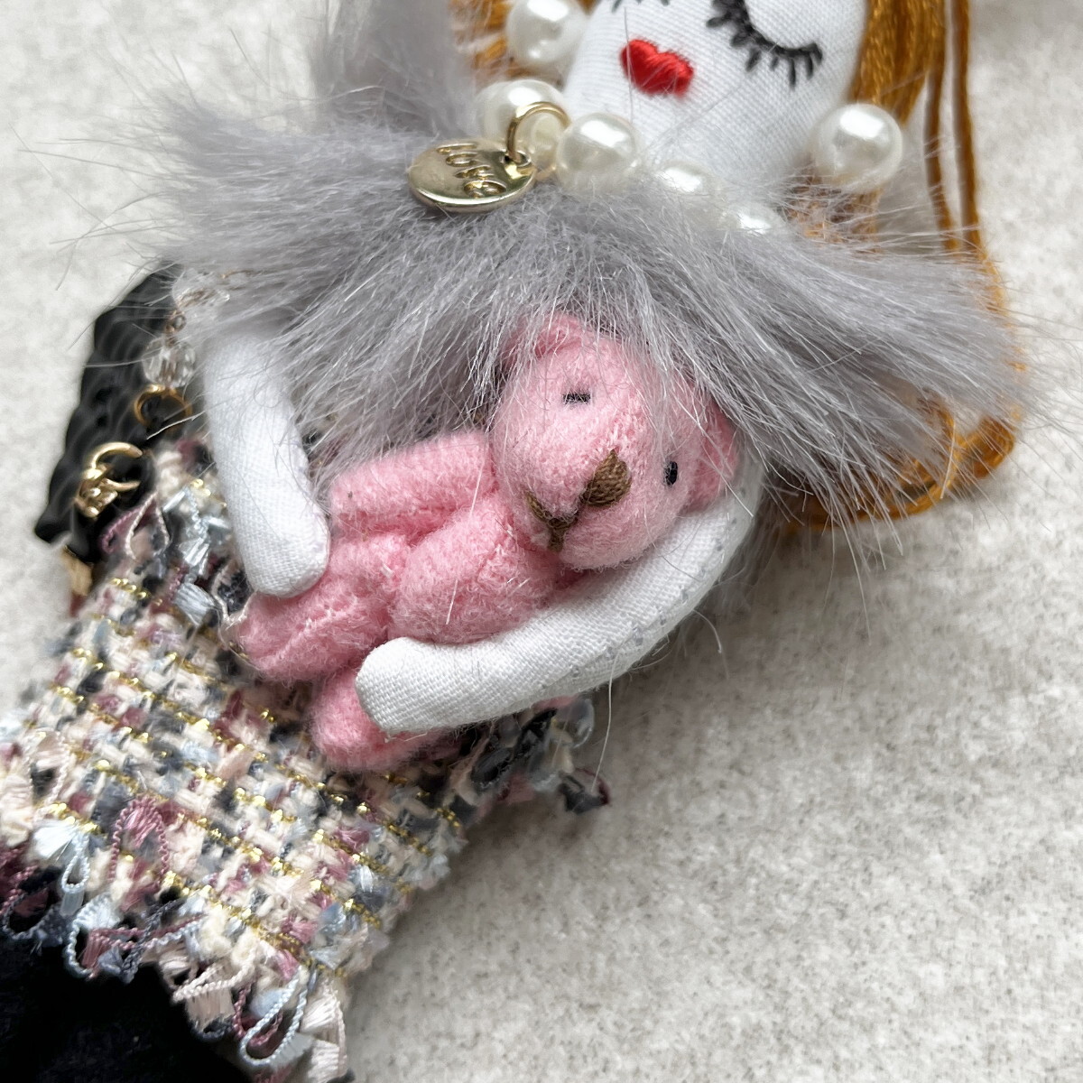 楽天市場】送料無料 ドールチャーム バッグチャーム 人形 女の子