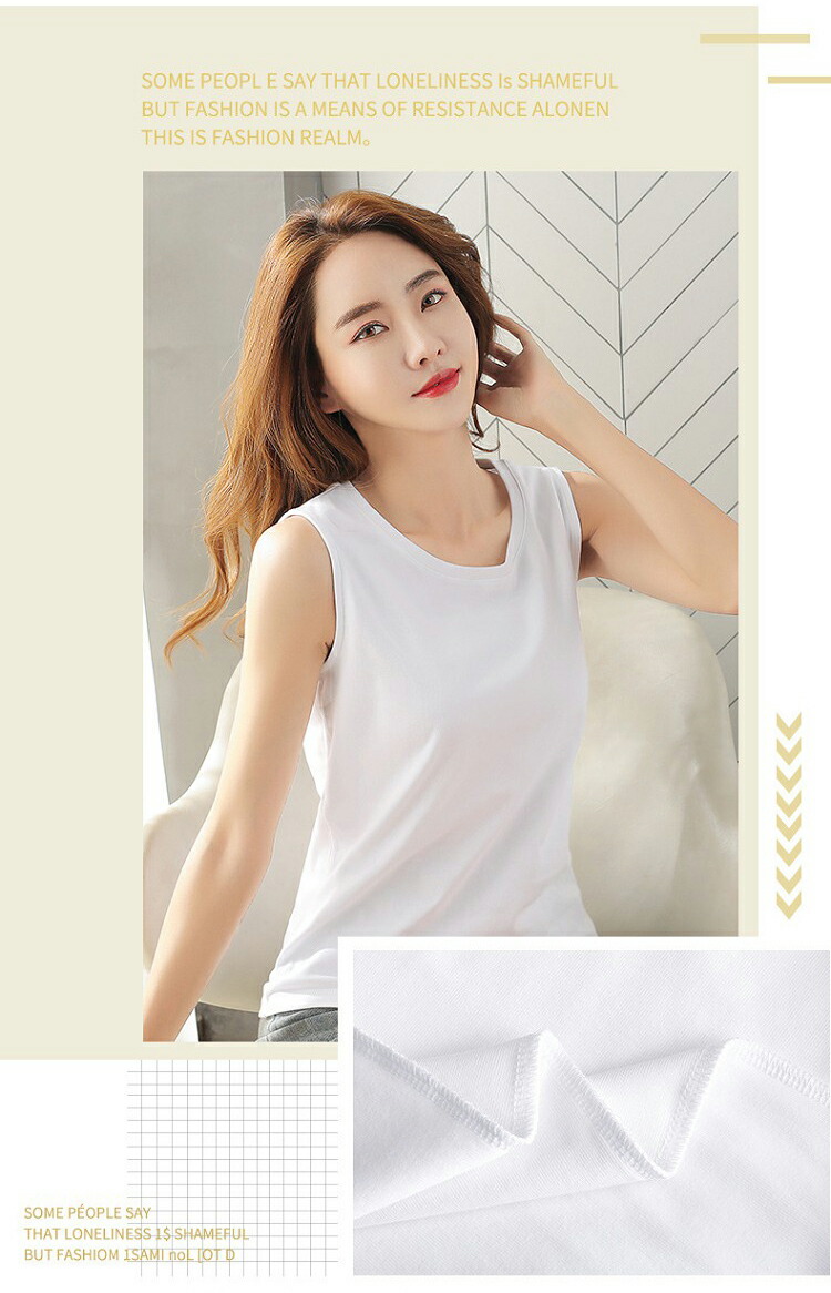 楽天市場】夏の定番 シンプル 無地 タンクトップ レディース - 涼しい
