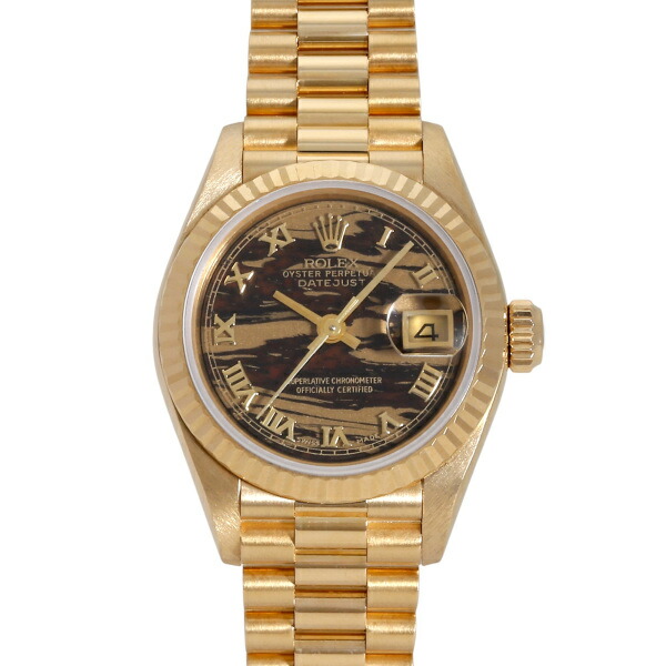 楽天市場】ロレックス ROLEX デイトジャスト 69178 ブラウン/ローマ